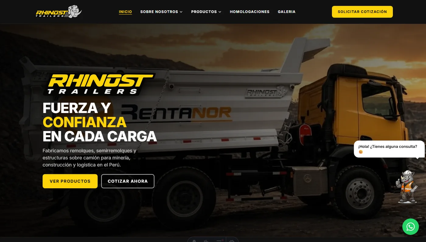 Inicio de rhinost.com.pe